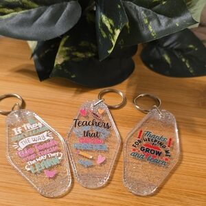 Inspirational Teacher Keychains